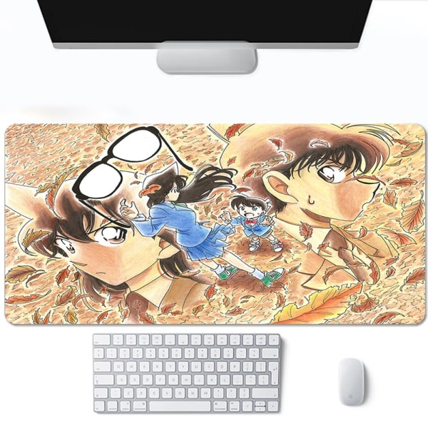 Anime Detektiv Conan Spelmatta Tillbehör Gamer Full Gummi Musmatta Matta 2mm Tjock Tangentbord Skrivbordsunderlägg A13 300x600x2mm