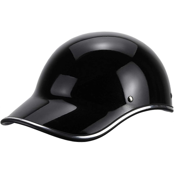 Säädettävä baseball-lippis pikakiinnityssoljella, puolipitkä baseball-lippis, musta