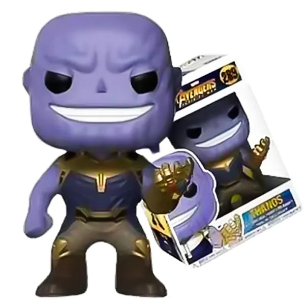 POP Marvel Avengers Figurer Spider-Man Iron Man Captain America Thor Hulk Thanos War Machine Model Børnegave Legetøj 14