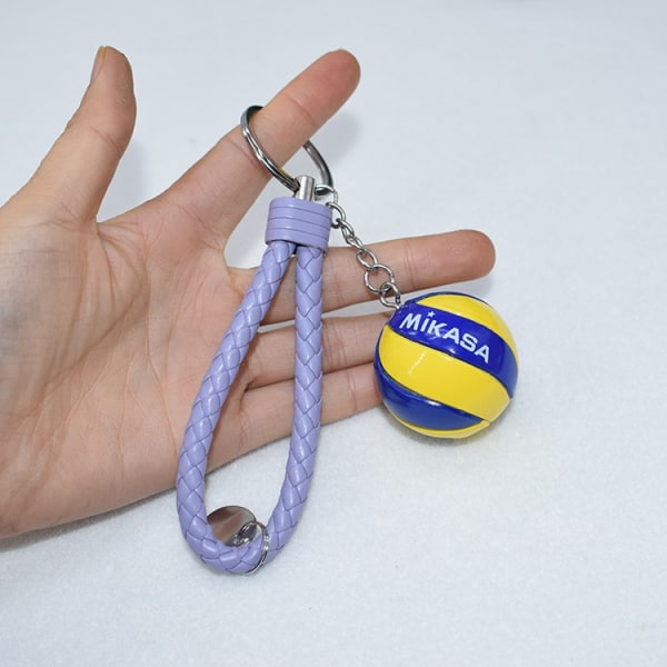 Volleyball fodbold nøglering Sport nøglering dekoration taske spiller gave nøglering 8
