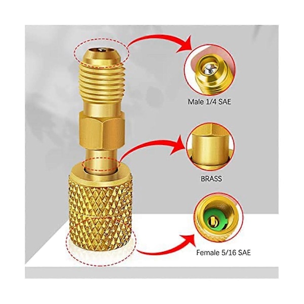 R410A Mini Split Adapter Kit, R410A Adapter Kit, R410A Vridbara Adaptrar, för Mini Split System Luftkonditionering