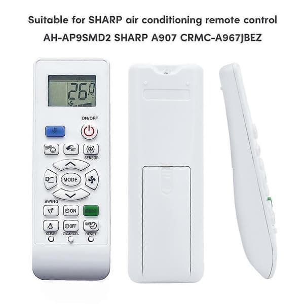 Ny fjärrkontroll för Sharp AH-AP9SMD2 SHARP A907 CRMC-A967JBEZ fjärrkontrollersättning