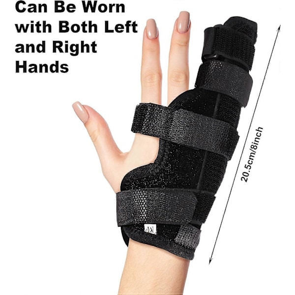 2-pack Boxar Fingerskena Vadderat Stöd Boxfraktur Skena Metakarpal Fingerskena Handledsstöd för Triggerfinger