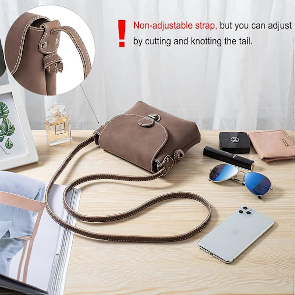 Liten Stöldskyddslås Dam Crossbody Väska, Dam Handväska Dam Crossbody Väska Retro Mobiltelefon Ficka Kaffe