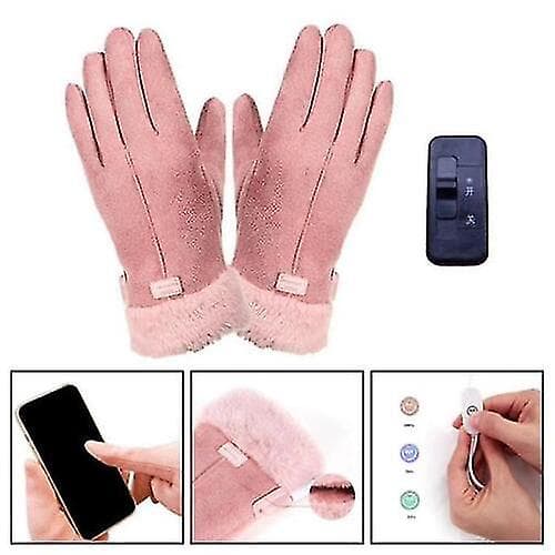 Vinter Elektriske Opvarmede Handsker USB Opvarmede Ergonomiske Bløde Dame Varmehandsker