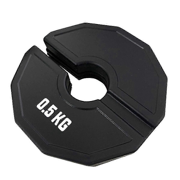 Gym Micro-Viktskivor Hantel Fraktionella Viktskivor Gummi Fraktionella Viktskivor Add-on Ändring Svart 0,5 kg