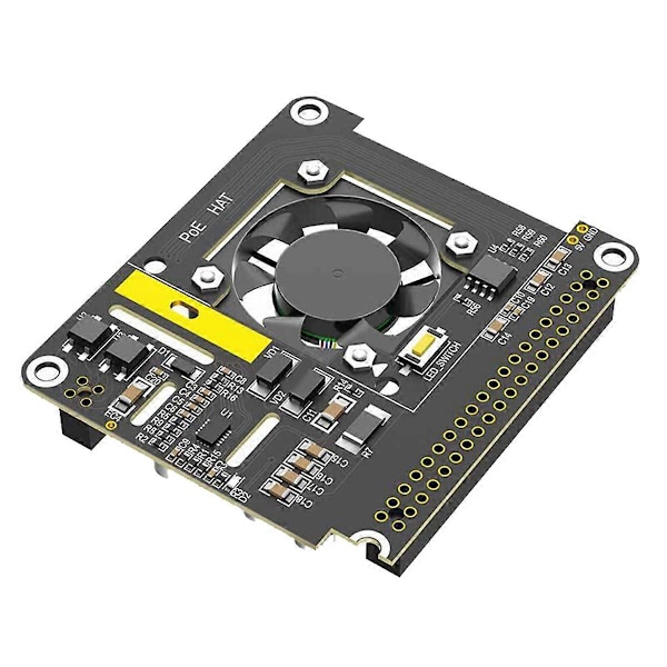For Raspberry Pi 5 POE Ethernet Strømforsyningsmodul 802.3af/At