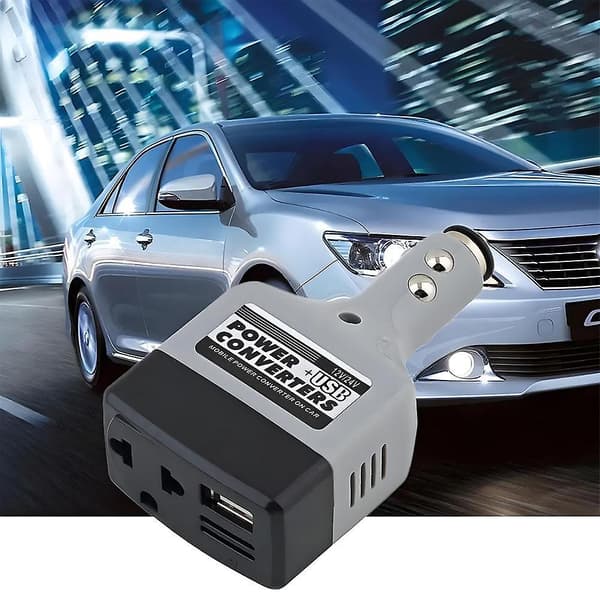Biloplader Power Inverter Adapter DC til AC-adapter Konverter USB-stik