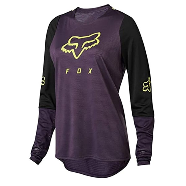 Sommer FOX langærmet udendørs sports åndbar langærmet T-shirt til kvinder purple M