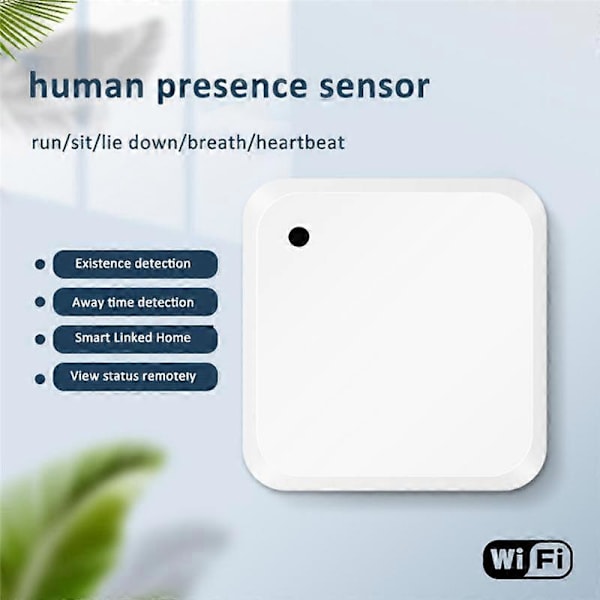 Tuya WiFi Smart Närvarosensor Radardetektor Rörelsesensorer Trådlös Realtidsmänsklig Kropp D