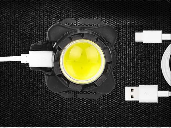 USB hodelykt, COB supersterk hodelykt oppladbar lommelykt hodelykt løping camping løping s