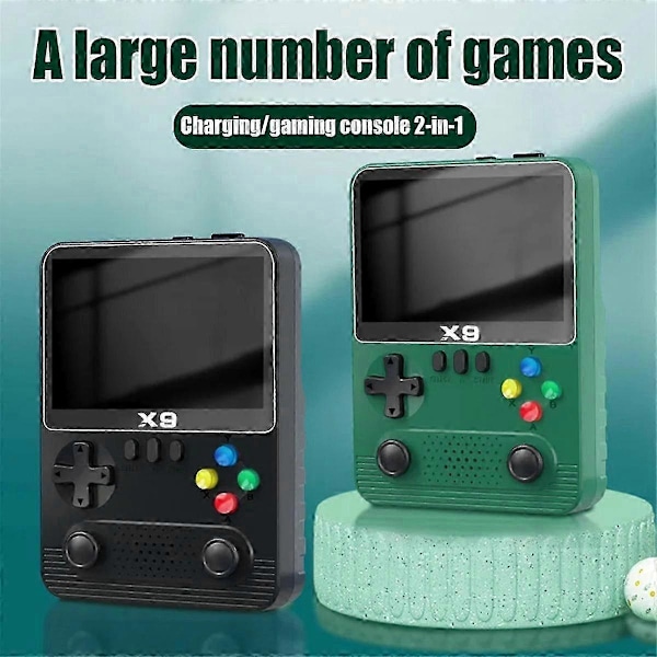 X9 Handhållen Spelkonsol 3.5 Tum 10000 Spel Dubbla Spelare 6000mah Med Power Bank Funktion För 11 Simulatorer C