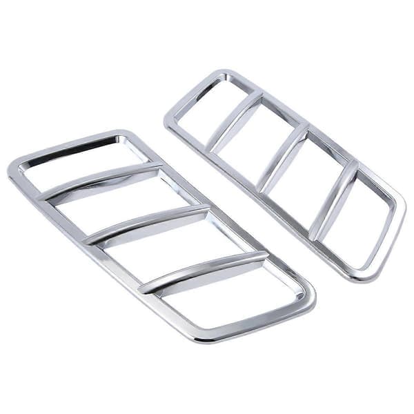 2 st Bil Motorhuv Grill Luftventil Utloppsskydd för W166 GLS ML, Krom