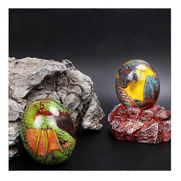 Lava Drageegg Game Of Thrones Flygende Drageegg Dekorative Dinosaur Egg Souvenirer, stil 2