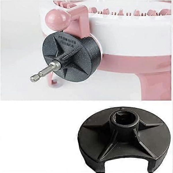 Snabbstickning Strömadapter Stickmaskin Vevhandtag Adapter Med Hex Stålbit Stickbräda