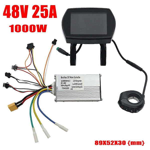 48V 25A 1000W Elektrisk Sparkesykkel Kontroller Kit med Display Sparkesykkel Dashboard for G2 Pro Elektrisk Sc