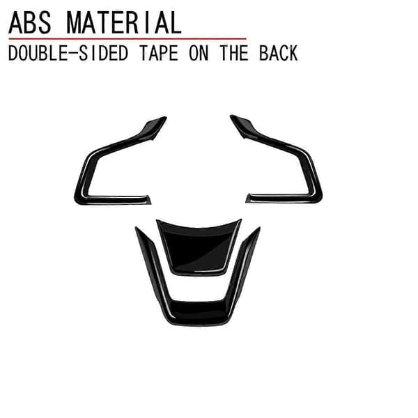 Bilrat Trim Cover Sticker til Skinnende Sort