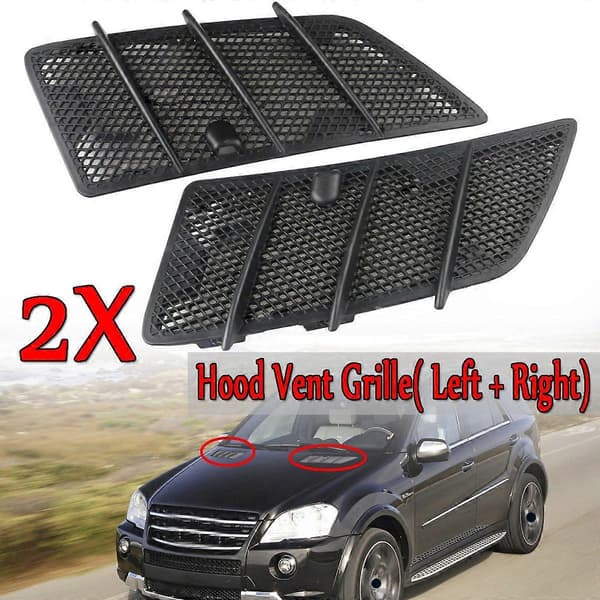 2 stk. Bil Frontpanser Grilldeksel Luftstrøm Panser for W164 ML / GL 2008-2011