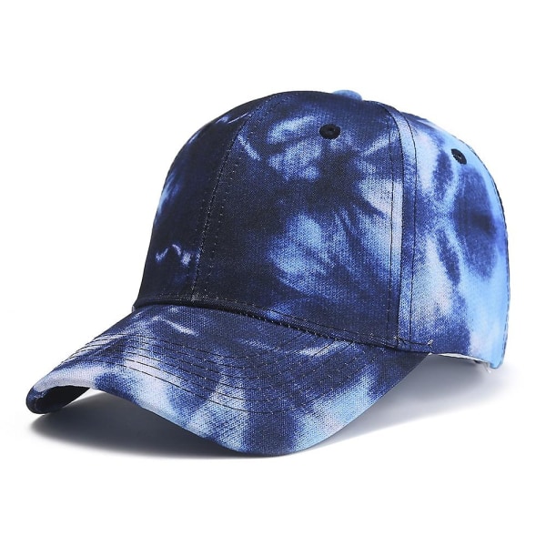 Fargerik caps med brem dark blue
