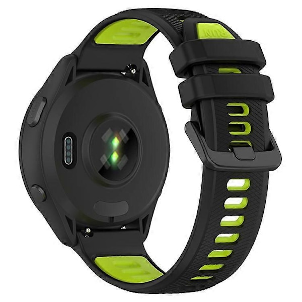 Kompatibel med Garmin Forerunner 265 tofarget silikonklokkereim slitesterk smartreim