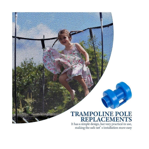 20 stk. Plastkasse Trampoline Stålrør Toppdeksel Stolpehatter Deksel Erstatt Stolpedeler PP Hetter En