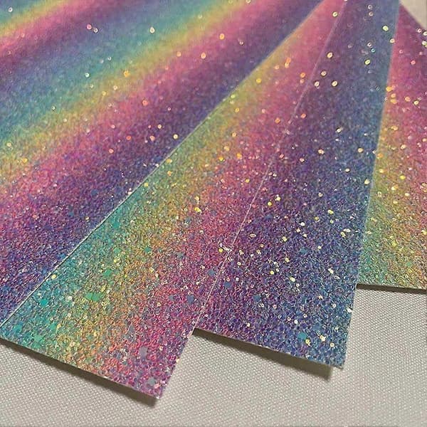 Glitterark DIY Perleperlekunst Flash Transfer Gnistrende Bling-effekt 15x10cm 6pcs