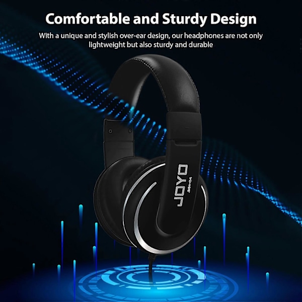 JOYO Over Ear Hodetelefoner Kablede Hodetelefoner Stereo Lyd Headset 40mm Driver Komfortable Hodetelefoner Cl