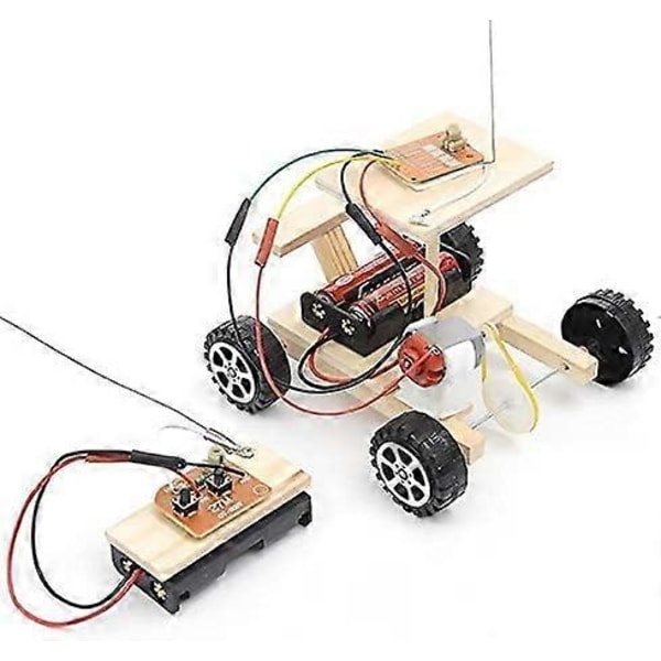 Koottava automalli, DIY koottava RC-auto lelu sähköinen kauko-ohjattava ajoneuvosarja lasten käsintehty