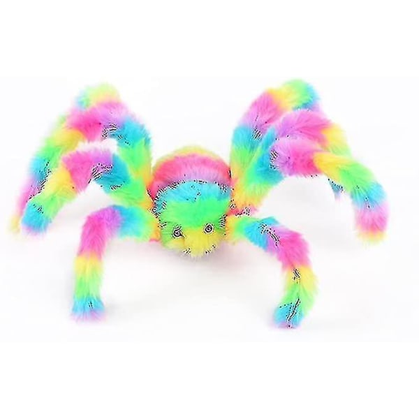 Värikäs hämähäkkilelu Halloween-koristeisiin 50cm