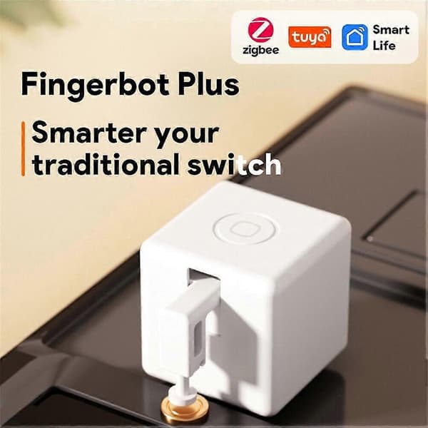 TUYA Smart Fingerbot Plus Zigbee Knap Pusher Smart Home Smart Life App Stemmestyring med App