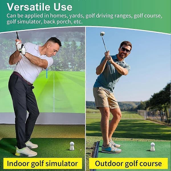 8 STK Golfsimulator Tees Sæt, 8 Størrelser 0,4-2 tommer Plast Golf Tees til Indendørs Udendørs Træningsmåtter & Driving Range