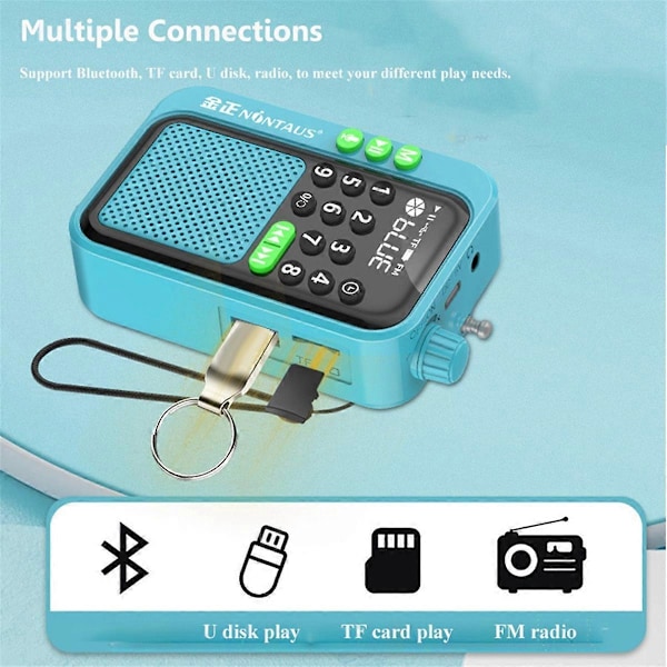 C90 Mini taskuradio FM Digitaalinen radiovastaanotin D