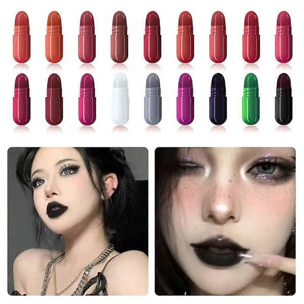 Capsule Lipstick Set, High-Pigment and Moisturizing Formula