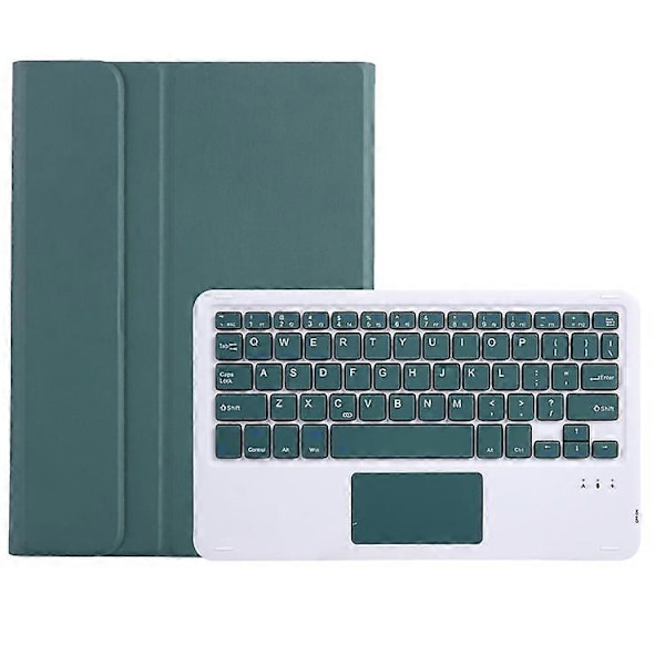 A0N7-A Kompatibelt för Xiaomi Pad 6 / Pad 6 Pro PU Läder Tablet Fodral Slim Folio Ställskydd med Touchpad Löstagbart Tangentbord DarkGreen