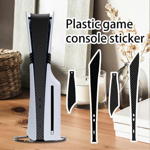 Ankomsttilbehør til PS5 Pro-konsoll Skin Sticker PCV Midtre Skin Sticker Black