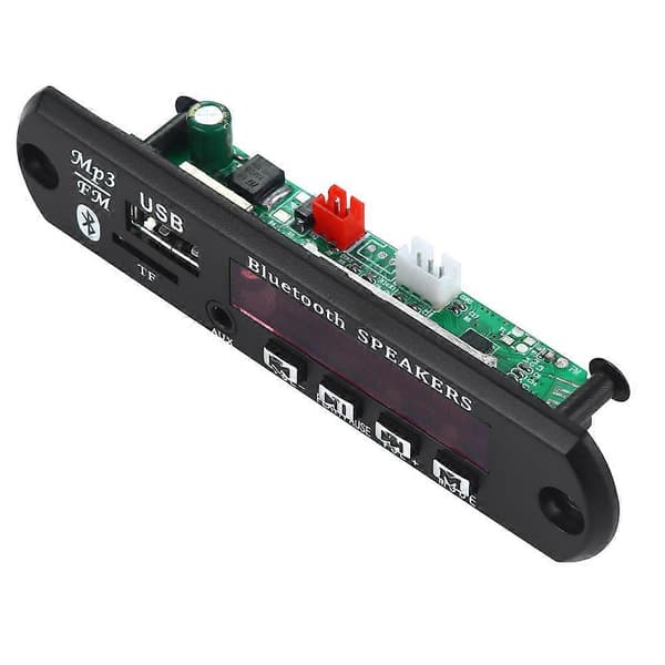Bluetooth 5.0 MP3 Dekoder Board DC 5V 12V Bil FM Radio Modul Understøtter TF USB AUX til Bil Telefon