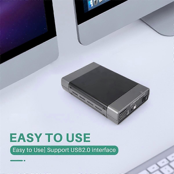 5.25 tum USB 2.0 SATA Externt Optisk Enhet Chassi Box Adapter för XP för PC EU-kontakt
