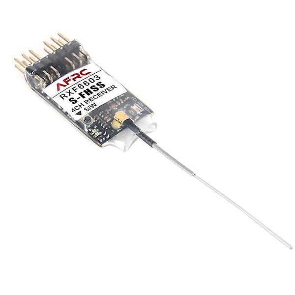 RXF6603 Mini-vastaanotin Futaba S-FHSS/TM-RF-moduulin kauko-ohjausjärjestelmälle 18MZ, 14SG, 10J, 8J, 6J, 4PX, 7PX, 4PV, 3PV