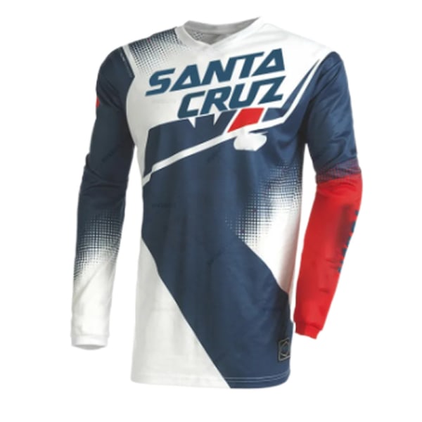 FOX sommar utomhus cykelkläder rund hals långärmad snabbtorkande andningsbar T-shirt style 2 XXXL