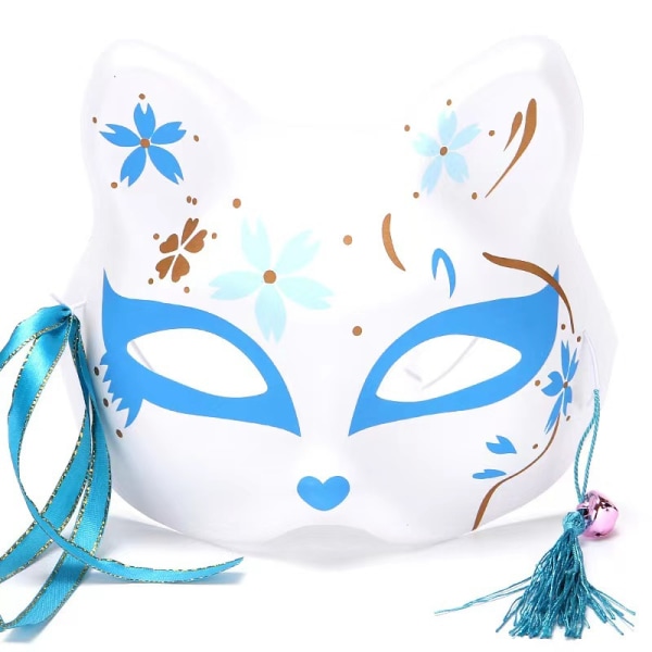 Halvansiktsmask Kattansikte Rävmask Pojkar Och Flickor Fest Dansuppträdande Tillbehör Stånd Partihandel Tremolo Japansk Antik Wuji