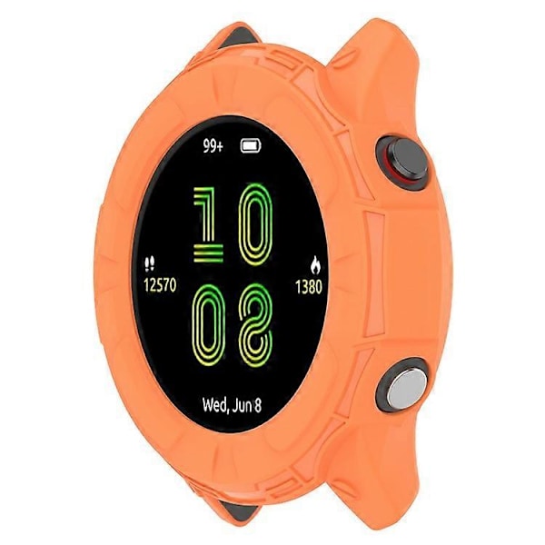 Kompatibel För Garmin Forerunner 255 Mjukt TPU Klockskydd Utskuren Design Anti-Repor Skyddande Ram Orange
