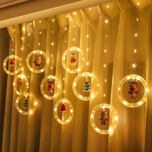 Julegardinlys, 3m X 0.5m LED Fairy Gardinlys Vindus Juledekorasjon USB Hengende Lys For Juletrepynt