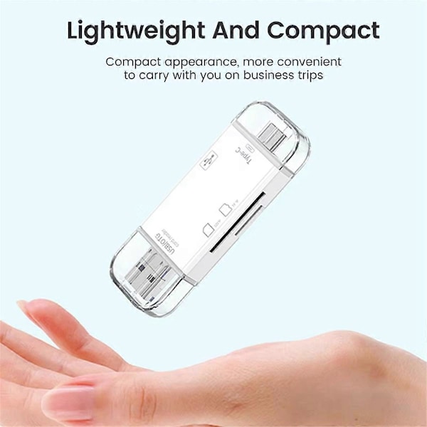 OTG SD TF Type C Micro-SD -kortinlukija Type C - USB OTG -sovitin B