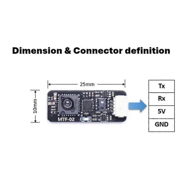 OPTISK FLOW og LIDAR SENSOR MTF-02 Kompatibel med for Ardupilo / PX4/ INAV