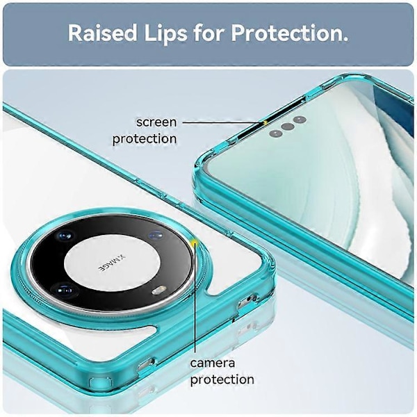 Kompatibel med Huawei Mate 60 Pro / 60 Pro+ Cover TPU+Akryl Stødsikkert Telefoncover Transparent