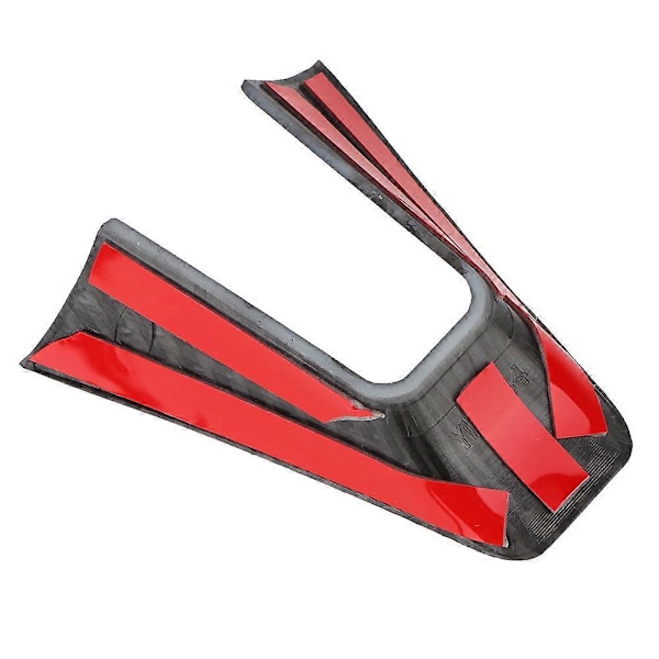 Dekorativ ram i karbonfiber-stil for ratt, passer til Alfa Romeo Giulia 17-19