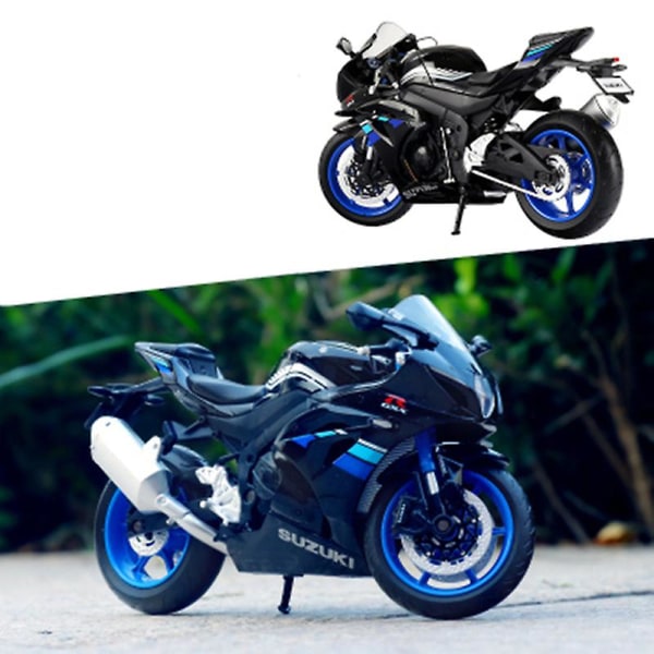 1:12 Suzuki Gsx-r1000 Metalliseos Kilpa-moottoripyörämalli Simulaatio D