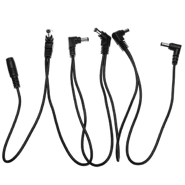 Daisy Chain-kabel 1 til guitar effektpedal tilbehør 9V DC adapter stik strømkabel