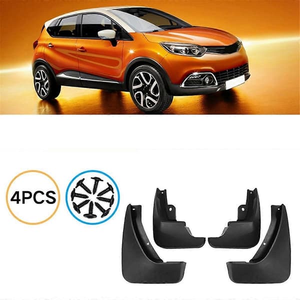 4 STK. Bil Mudguard Mud Flaps Splash Mud Guard til Captur 2013-2019