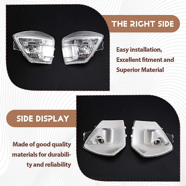 Bil Backspegel Lampa Skal Blinkersljus Skydd 6M2113B381AA 6M2113B382AA för Ford S-MAX 200
